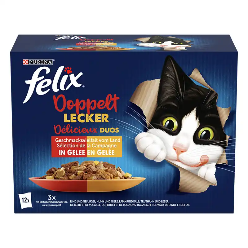 Felix So gut wie es aussieht - Doppelt Lecker Geschmacksvielfalt vom Land 12 x 85 g Aktuell